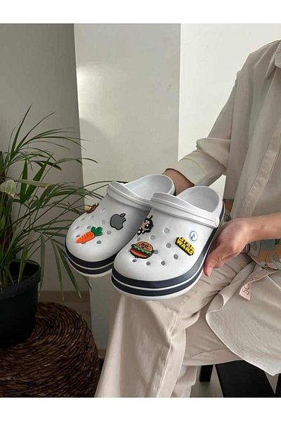 Behtah Kundura Full Orthopedic Cross Slippers Doctor Nurse Daily (1 Ornament on It Will Be Sent)