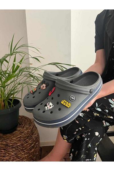 Behtah Kundura Full Orthopedic Cross Slippers - Daily for Doctor, Nurse and Chef (1 Jibbitz Ornamental Gift)