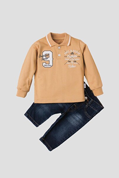 Kidex’s Baby Polo baby suit with soft jeans 100% cotton
