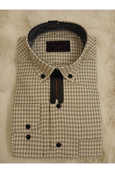 LUSSOLİFE Men's Long Sleeve Checkered Summer Shirt - Classic