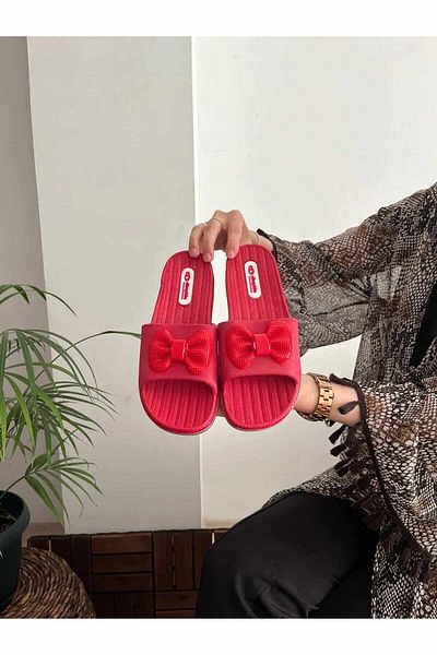 Behtah Kundura Wet Floor Non-Slip Sole with Bow - Beach, Pool, Balcony and Street Slippers