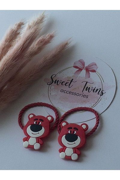 Sweet twins accessories Teddy Bear Rubber Buckle