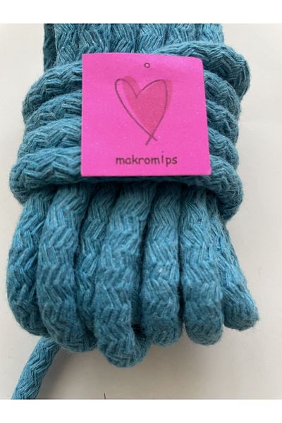 Makromİps MACROME ROPE (10 meters) COTTON WOVEN CORD COLON TRESS HOBBY BASKET SUPLA BAG ROPE