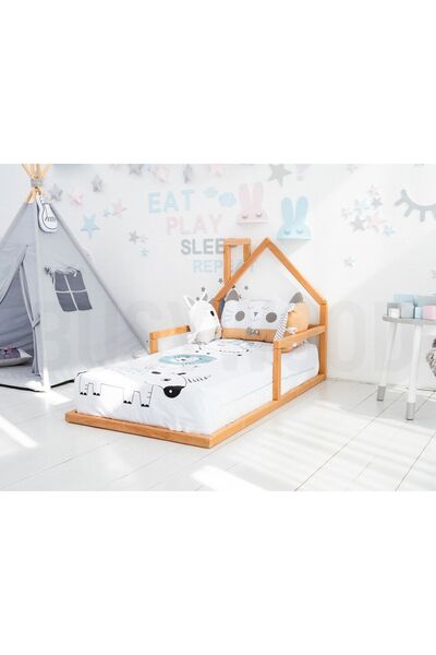 OPPİPO Ahşap Montessori Karyola - Masif Ahşap Karyola - Montessori Çocuk Ve B...