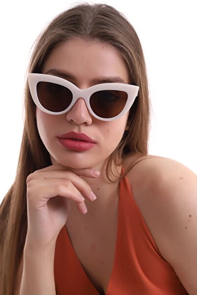 MACERATİ Women's Thick Cat Eye Sunglasses