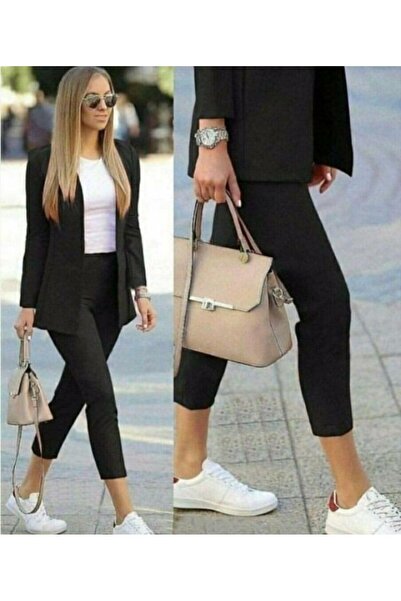 Kokosh moda طقم جاكيت وبنطلون أطلس نسائي