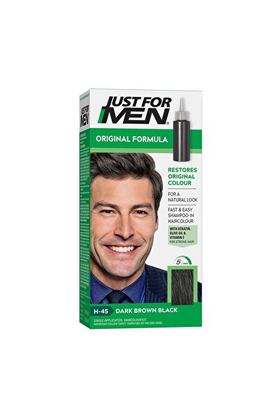 Just For Men Doğal Görünüm Sağlayan Saç Boyası Koyu Kahve Siyah H-45