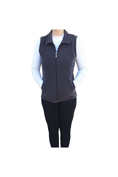 Çerçi Tuhafiye Unisex Derin Iki Cepli Polar Yelek