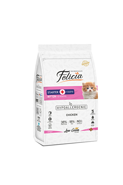 Felicia 400gr-Yavru Tavuklu Kedi maması Az Tahıllı x 6 Adet
