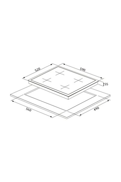 Silverline Cs5335b01 Siyah Cam Ankastre Ocak