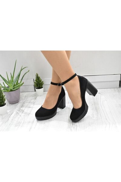 Kesim Shoes حذاء نسائي بكعب كلاسيكي من الجلد الطبيعي 33-40