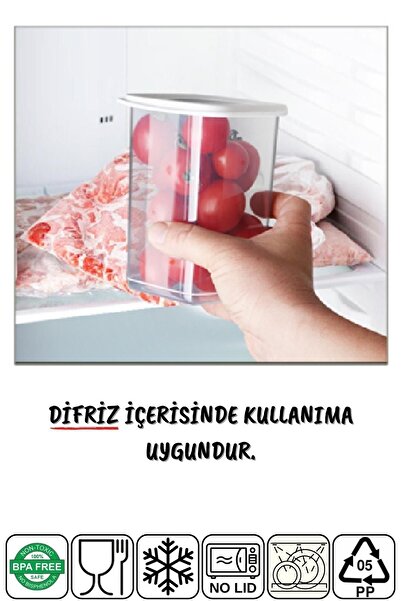 Nandy Home White X8 Storage Set of 24 - Unbreakable Square, Labeled, 1.75/1.2/0.5 Lt