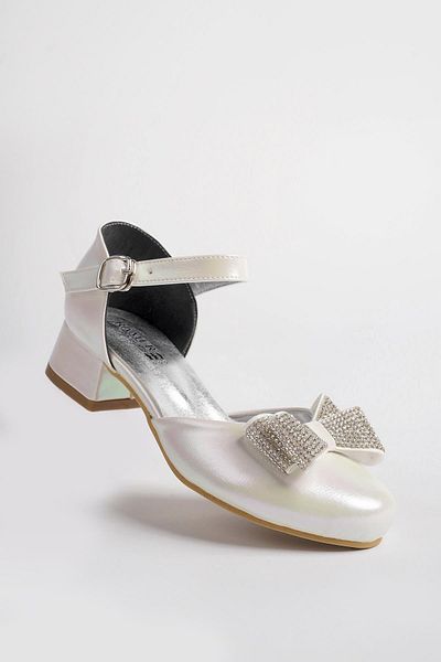 Ramer Bow Tie Girl's Evening Dress Shoes
