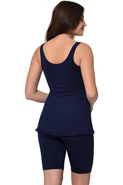 Argisa Tights Kini Patterned Shorts Tankini 5532 Patterned Navy Blue