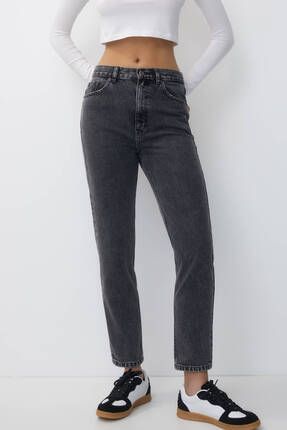 Mom fit basic jeans pull and bear store