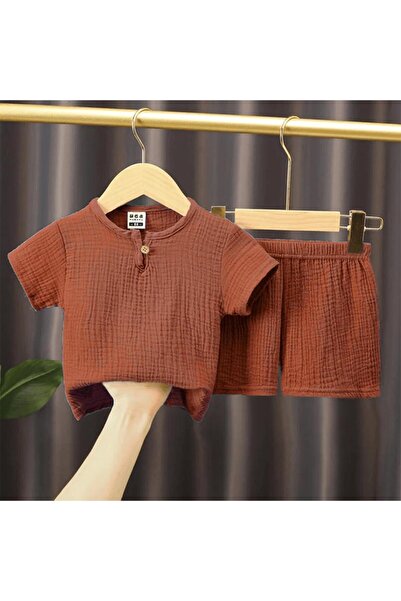 Mashotrend Müslim Kumaş Erkek Çocuk Takım - Çocuk Eşofman Şort T-shirt Çocuk ...