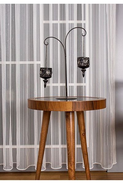 yağmur zebra CHAIN LINE PATTERNED TOWEL CURTAIN, SKIRT IS LEADED, MEDIUM PLATED (1/2,5 PLATED) MINIMALIST DESIGN