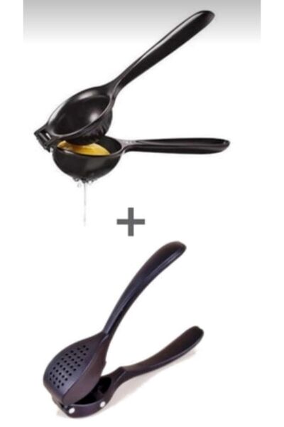 Genel Markalar Döküm Limon Sıkacağı Ve Döküm Sarımsak Ezici Seti