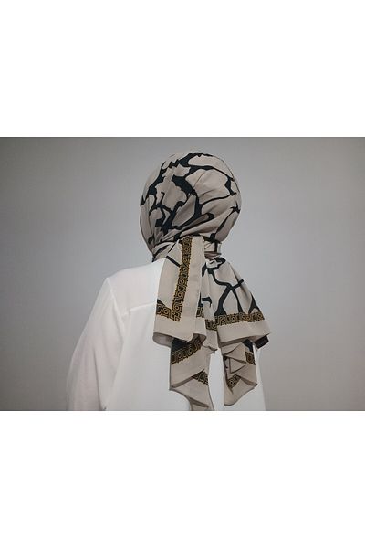 Minelli Μαλακό σάλι με μοτίβο από μάρμαρο