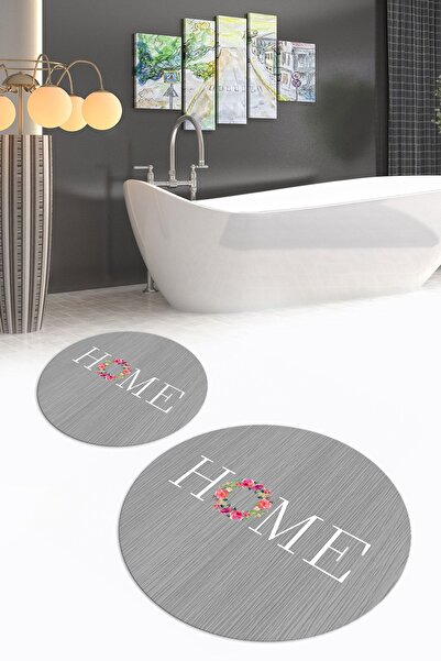 Napoli Home Цифрово отпечатан, неплъзгащ се, измиваем, домашен, кръгъл, двоен...