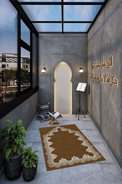 Napoli Home Covoraș de rugăciune digital cu imprimeu anti-alunecare, lavabil ...