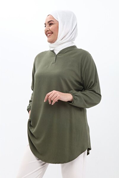 MIZMIZ Dokuma Yün Viskon Pamuk Yumuşak Kumaş Tunik