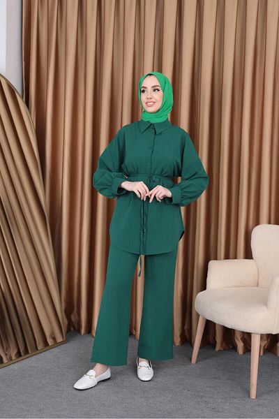 ışık tesettur Διπλό Σετ Hijab Işıl
