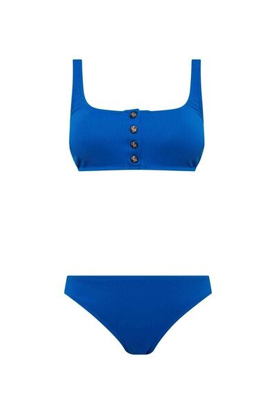 U.S. Polo Assn. Γυναικείο Σετ Μπικίνι Saks Μπλε
