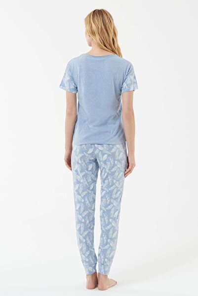 U.S. Polo Assn. Set de pijamale Blue Melange pentru damă
