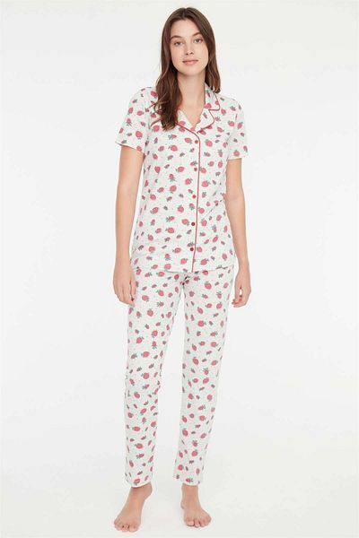 Mod Collection - Set de pijamale de damă Snow Melange