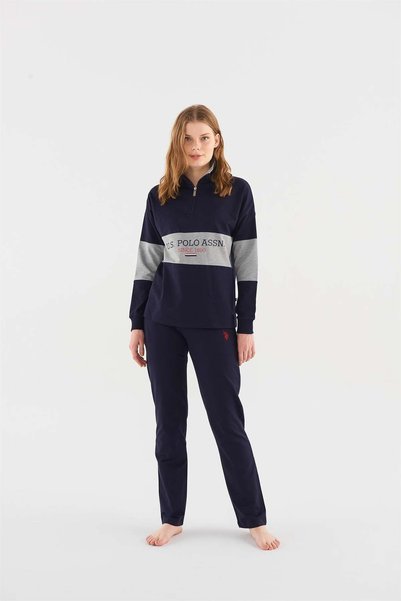 U.S. Polo Assn. Women's Navy Blue Pajama Set