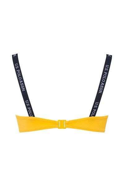 U.S. Polo Assn. Women's Yellow Thin Strap Bikini Top