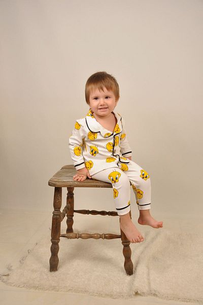 Peki Add 5 Pieces and Pay 4 Pieces Baby and Children's Cotton Jacket and Pajama Set - Gift Button 14733