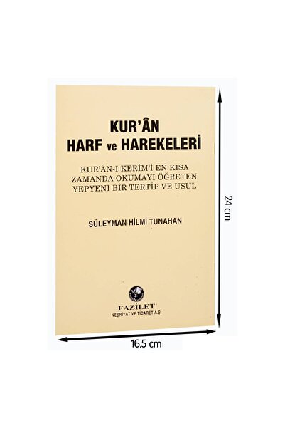 Fazilet Neşriyat Kur'an Harf Ve Harekeleri-1639