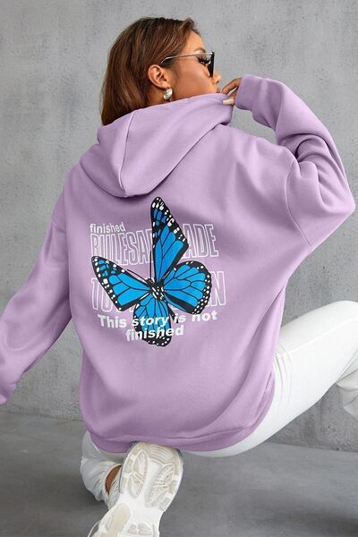 trendypassion Φούτερ με στάμπα Unisex Butterfly Back