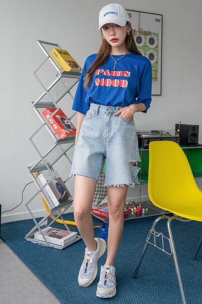 trendypassion Μπλουζάκι Unisex Paris Mood Printed Design