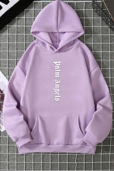 trendypassion Hanorac unisex cu imprimeu Palm Angles