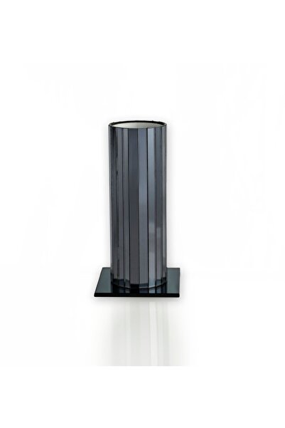 MURANO Dekoratif Füme Vazo 20cm