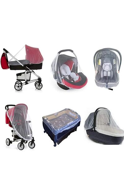 Özlem Toys White Colored Baby Stroller and Stroller Baby Carrier - Compatible with Fly Screen
