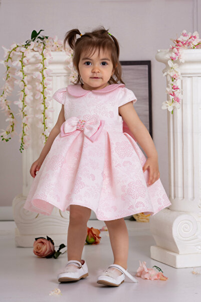 SÜSLÜ PİNK KİDS BEBEK ELBİSE