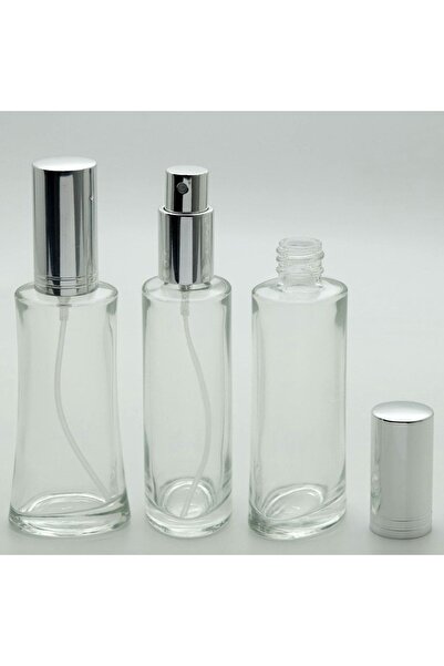 D&B YOL Boş Parfüm Şişesi 100 ml (3 ADET) Gri Kapak Plastik Valf Eyfel (TEKRA...