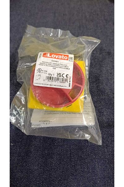 lovato GAX61 to IP65 Waterproof Door Joint Handle, Padlockable