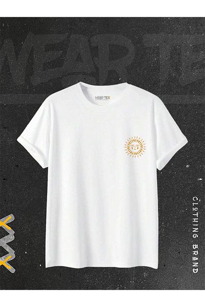 WEARTEX Unisex Oversize T-shirt - Sun Design Printed