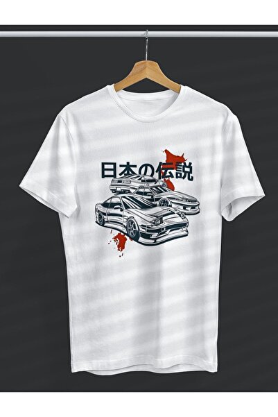 Korefanzin Car Series JDM Legends Beyaz T-Shirt