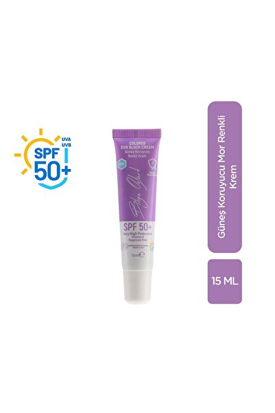 Bilge Öztürk Güneş Koruyucu Renkli Krem 50+ SPF Mor