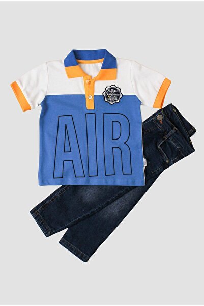 Chicsy Baby تيشيرت أطفال بياقة بولو 100% قطن وشورت