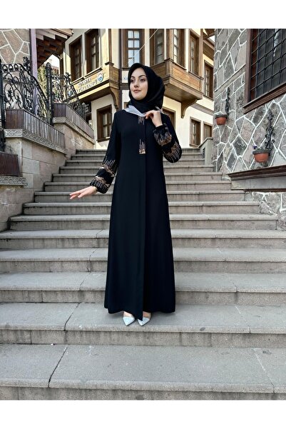 sümeyra safir ipek nakış işleme Ferace