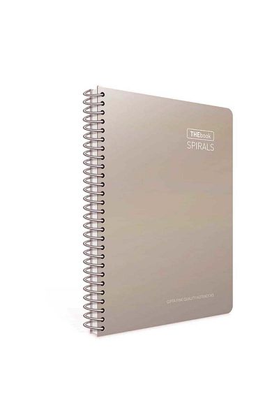 Gıpta 100 Sheets A4 Checked - Mink Hard Cover Spiral Notebook