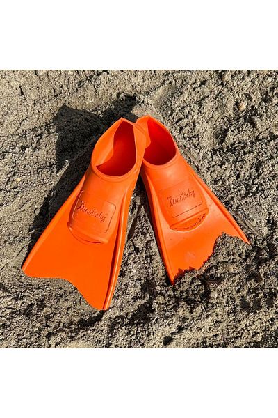 Myminibaby Sea Pool Children's Swimming Flippers Short Orange 24-26