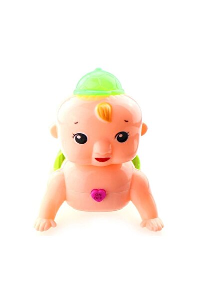 RoseRoi Baby's Crawling Companion Walking Fish with Sound and Light and Crawling Baby Toy Set of 2